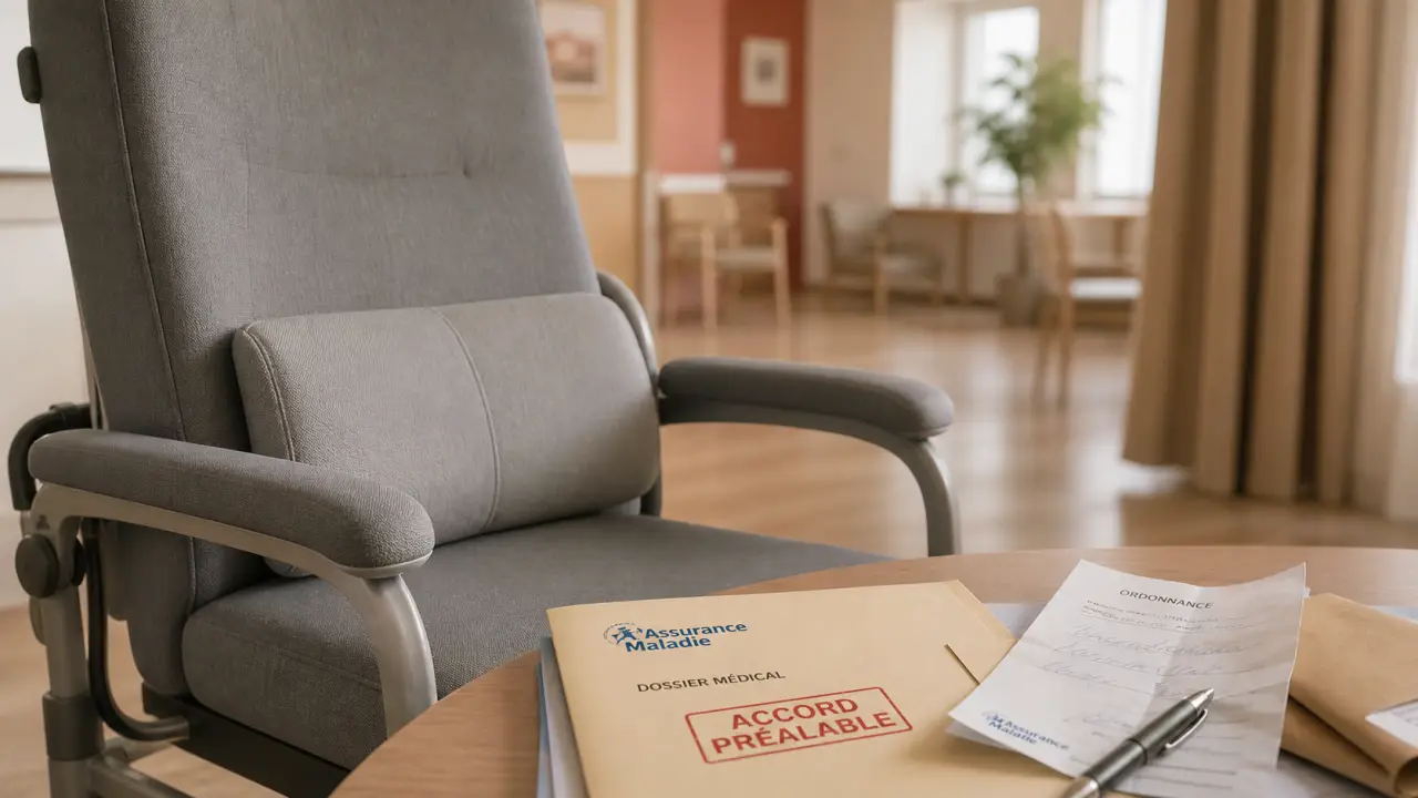 Fauteuil médicalisé remboursé par la sécurité sociale avec accord préalable CPAM