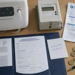 Remboursement électricité oxygénothérapie à domicile : compteur et facture près du concentrateur d’oxygène