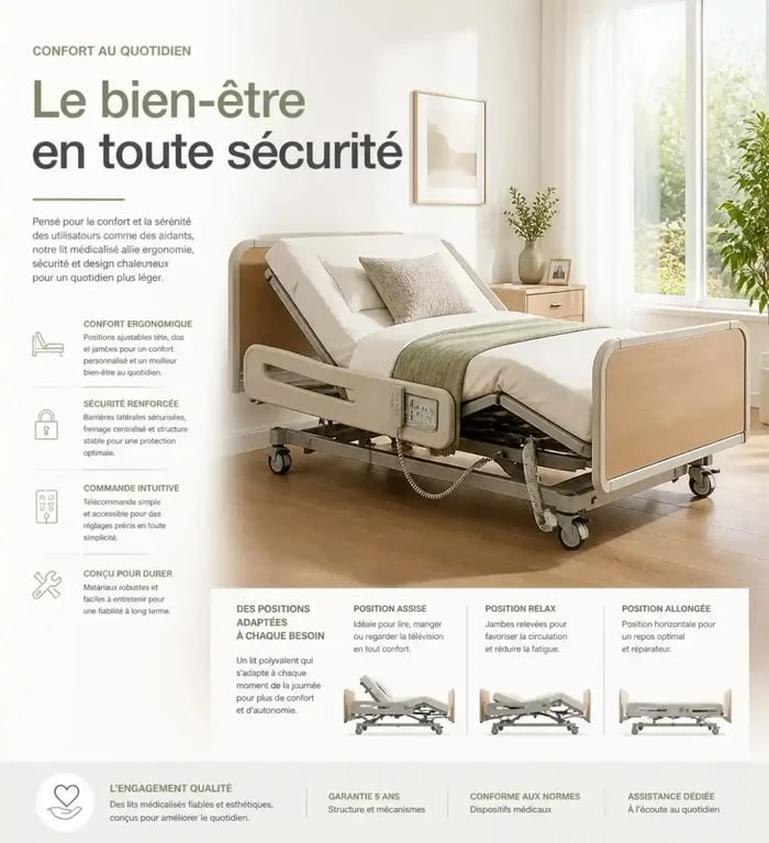 Matériel médical maintien à domicile : aménagement de la chambre