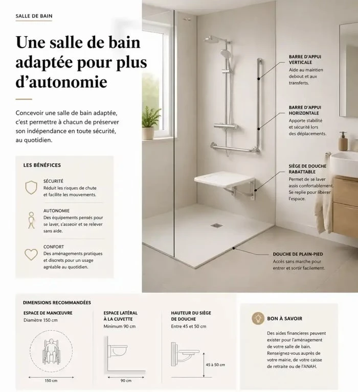 Matériel médical maintien à domicile : hygiène et salle de bain