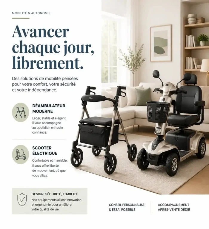 Matériel médical maintien à domicile : mobilité et déplacements