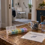 Parkinson maintien domicile : pilulier et plan traitements pour organisation à domicile