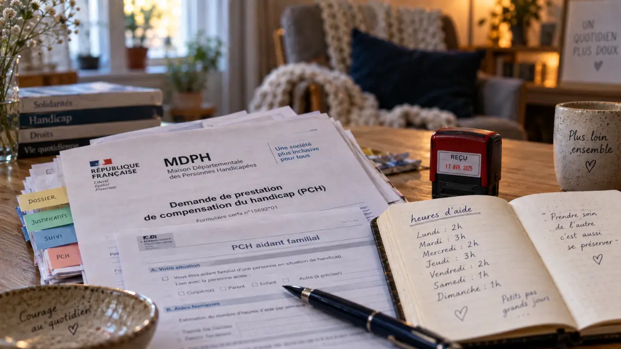 PCH aidant familial : documents MDPH/PCH et heures d’aide