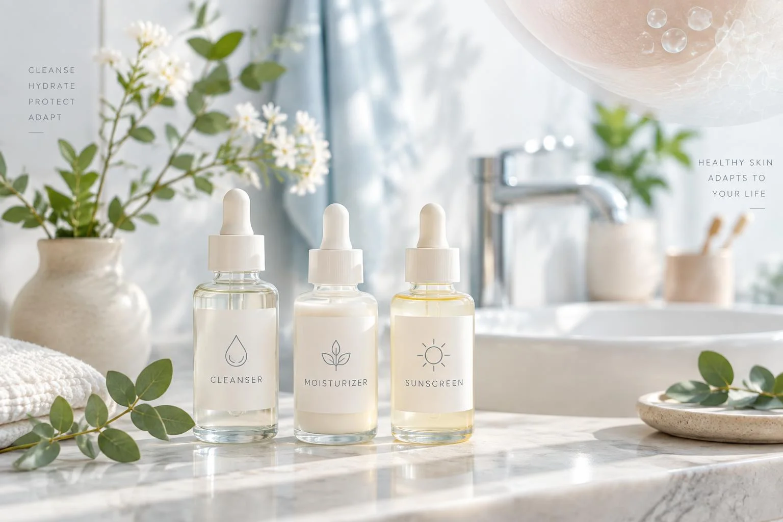 Routine soins de la peau : choisir selon votre type