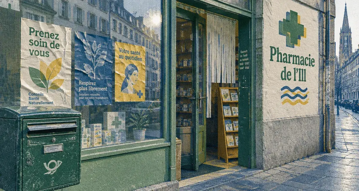 Pharmacie cité de l ill strasbourg : façade, horaires