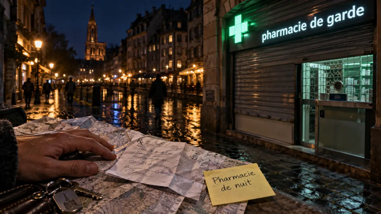 Pharmacie de nuit Strasbourg : confirmez la garde avant de vous déplacer