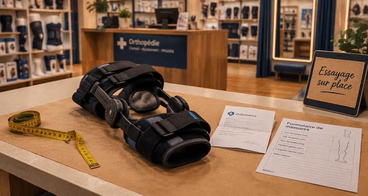 Pharmacie orthopédie Strasbourg : essayage d’orthèse en officine